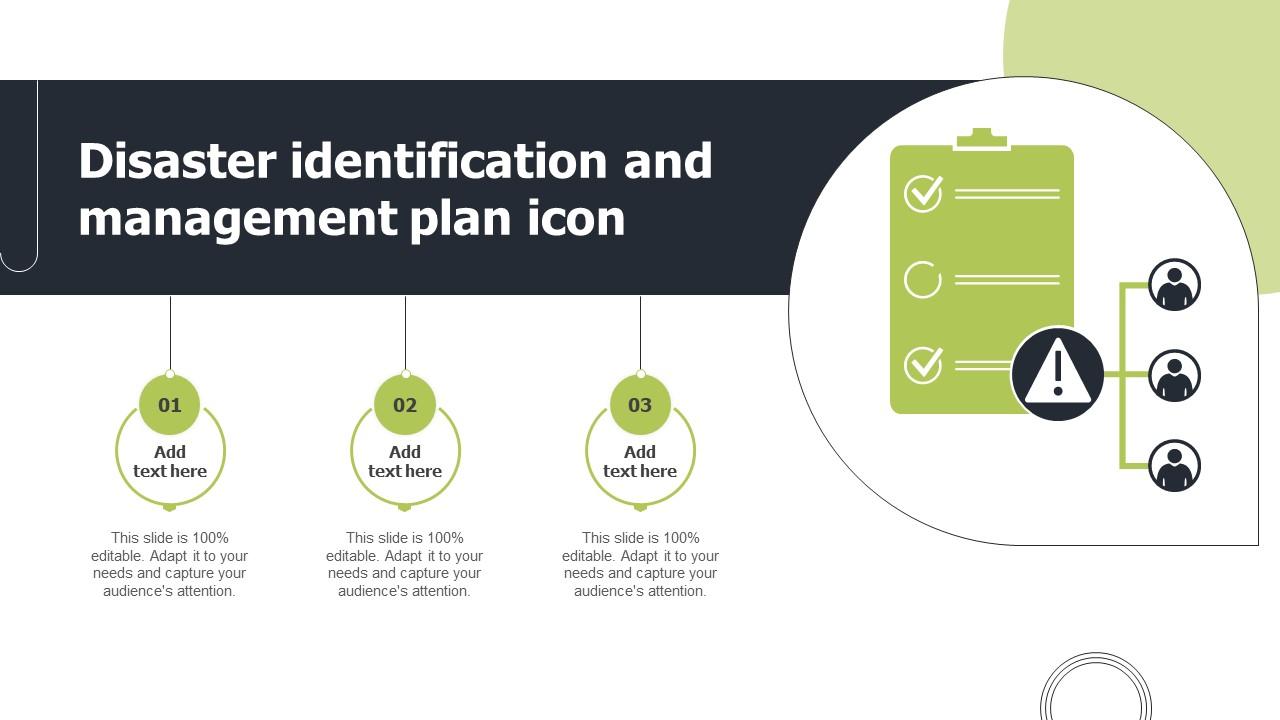 Disaster Identification And Management Plan Icon