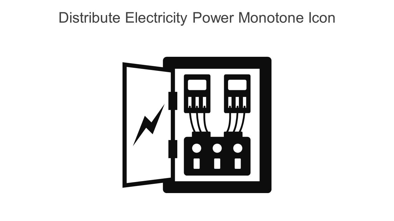 Distribute Electricity Power Monotone Icon In Powerpoint Pptx Png And Editable Eps Format Slide01