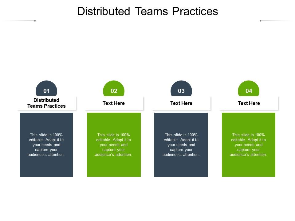Distributed teams practices ppt powerpoint presentation icon example topics cpb Slide01