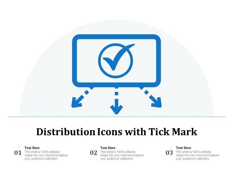 Distribution icons with tick mark Slide01