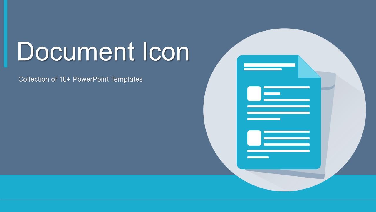 Document Icon Powerpoint Ppt Template Bundles Slide01