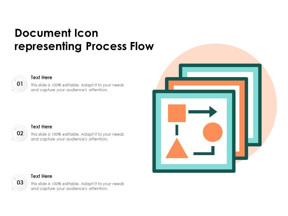 Document icon representing process flow Slide01