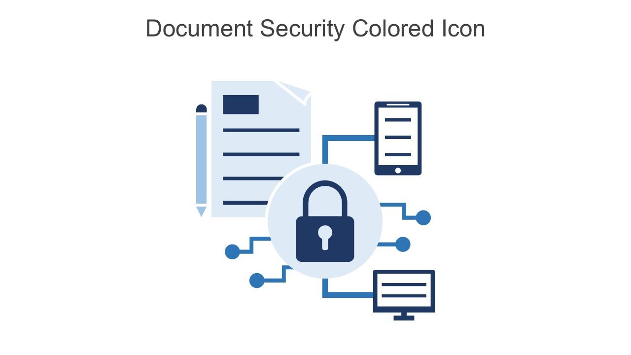 Document Security Colored Icon In Powerpoint Pptx Png And Editable Eps Format