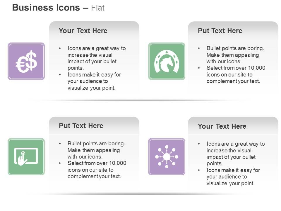 Dollar euro horseshoe financial networking report analysis ppt icons graphics Slide01