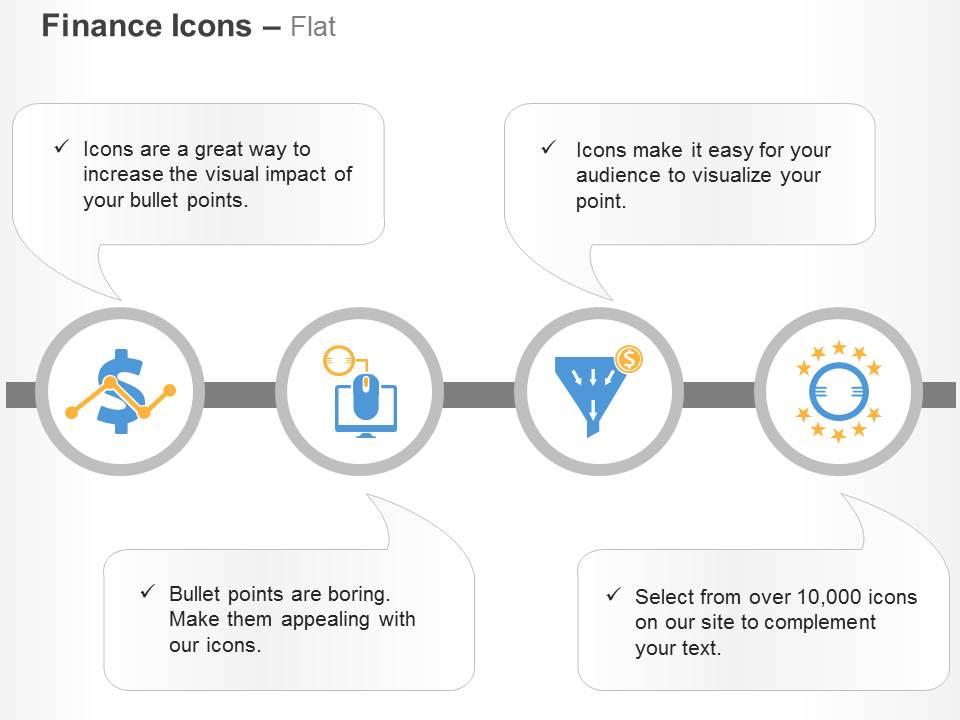 Dollar growth online income sales funnel financial cycle ppt icons graphics Slide01