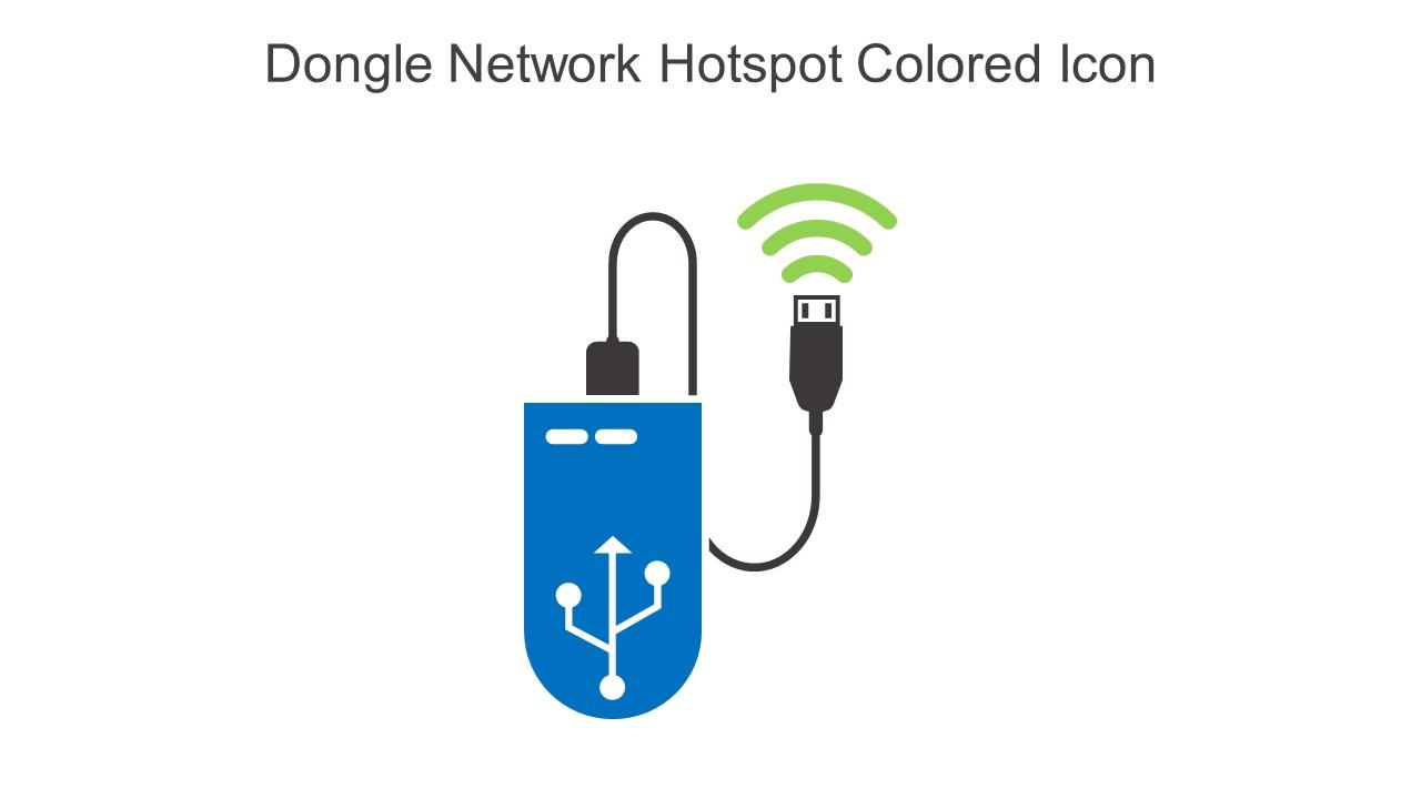 Dongle Network Hotspot Colored Icon In Powerpoint Pptx Png And Editable Eps Format