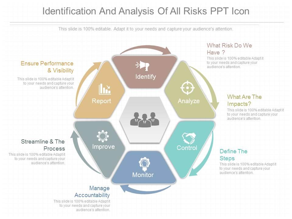 Download identification and analysis of all risks ppt icon Slide01