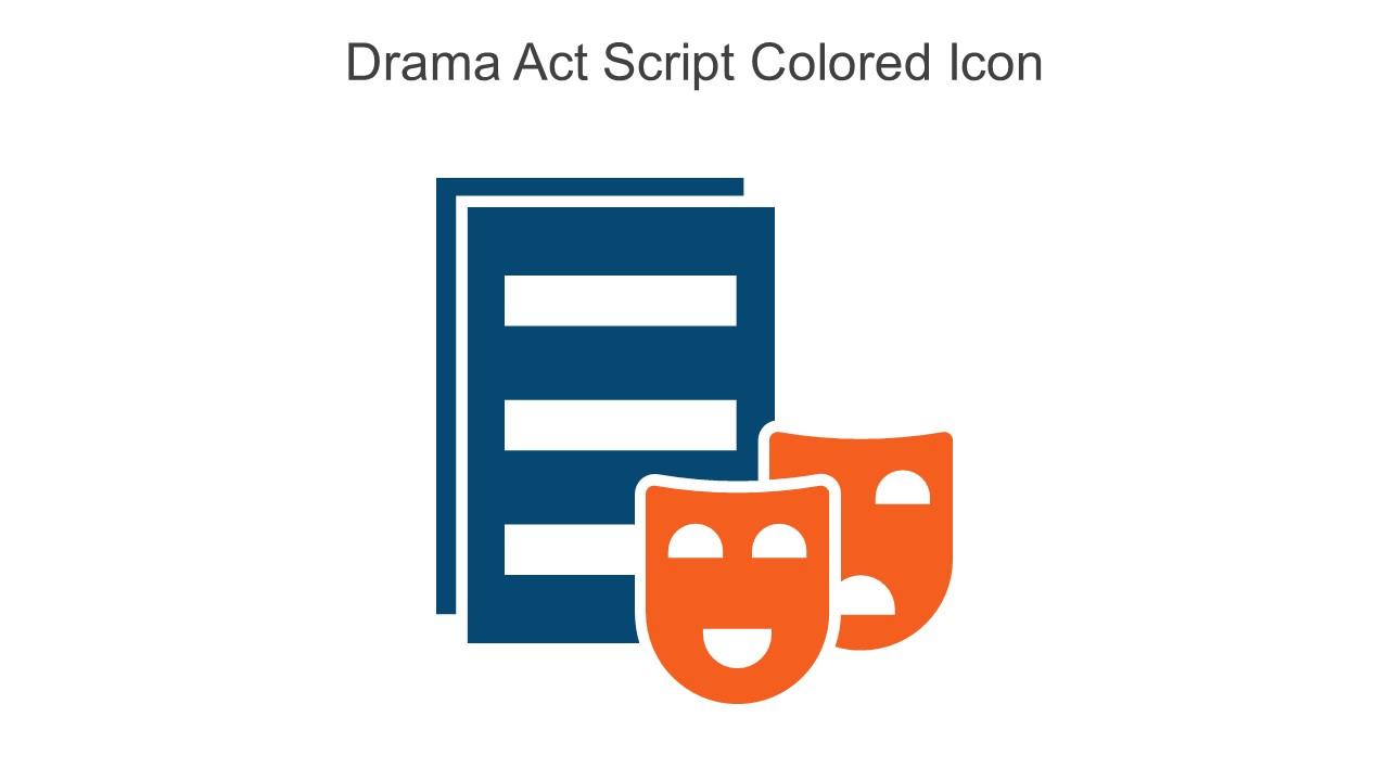 Drama Act Script Colored Icon In Powerpoint Pptx Png And Editable Eps Format Slide01