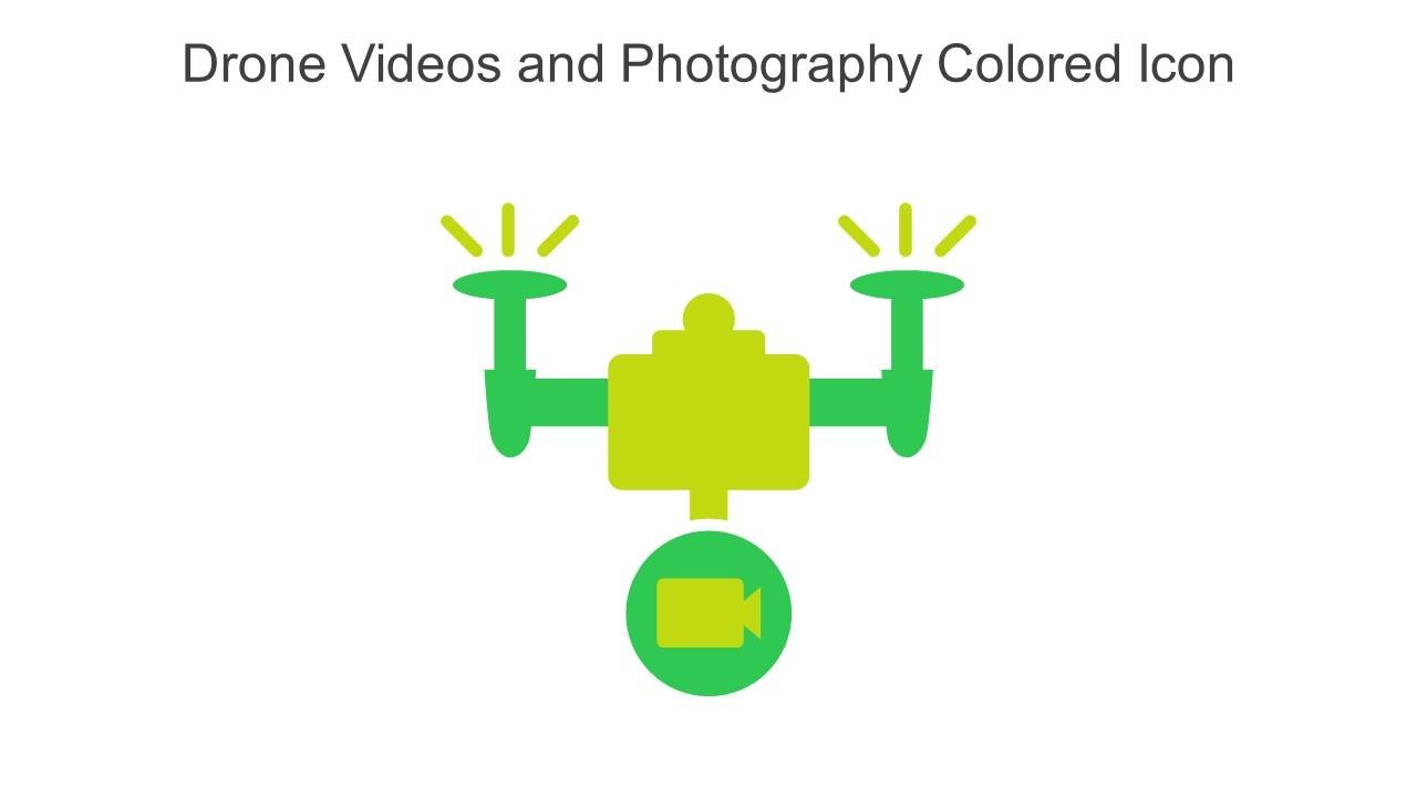 Drone Videos And Photography Colored Icon In Powerpoint Pptx Png And Editable Eps Format