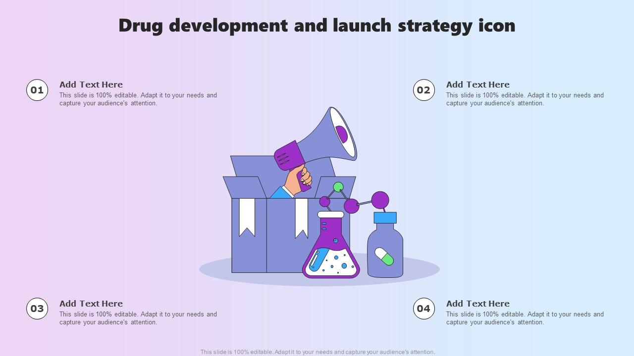 Drug Development And Launch Strategy Icon Slide01
