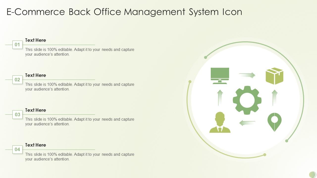 E Commerce Back Office Management System Icon Slide01