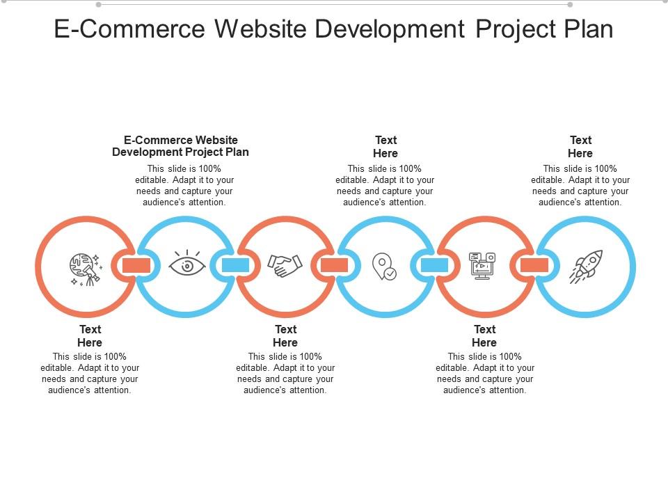 E commerce website development project plan ppt powerpoint presentation portfolio icon cpb Slide01