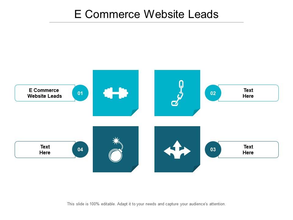 E commerce website leads ppt powerpoint presentation icon graphic tips cpb Slide01