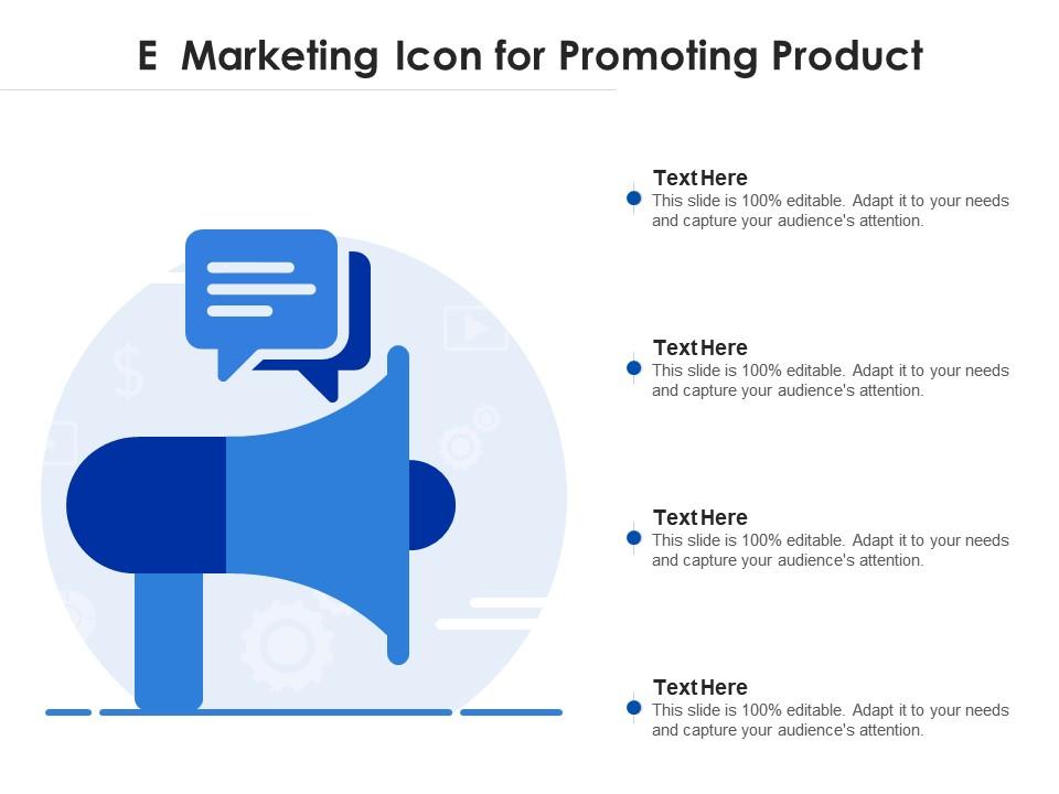 E marketing icon for promoting product Slide01