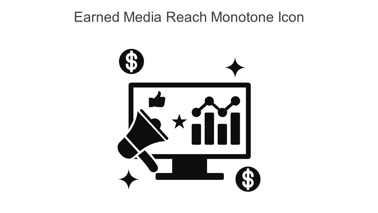 Earned Media Reach Monotone Icon In Powerpoint Pptx Png And Editable Eps Format Slide01