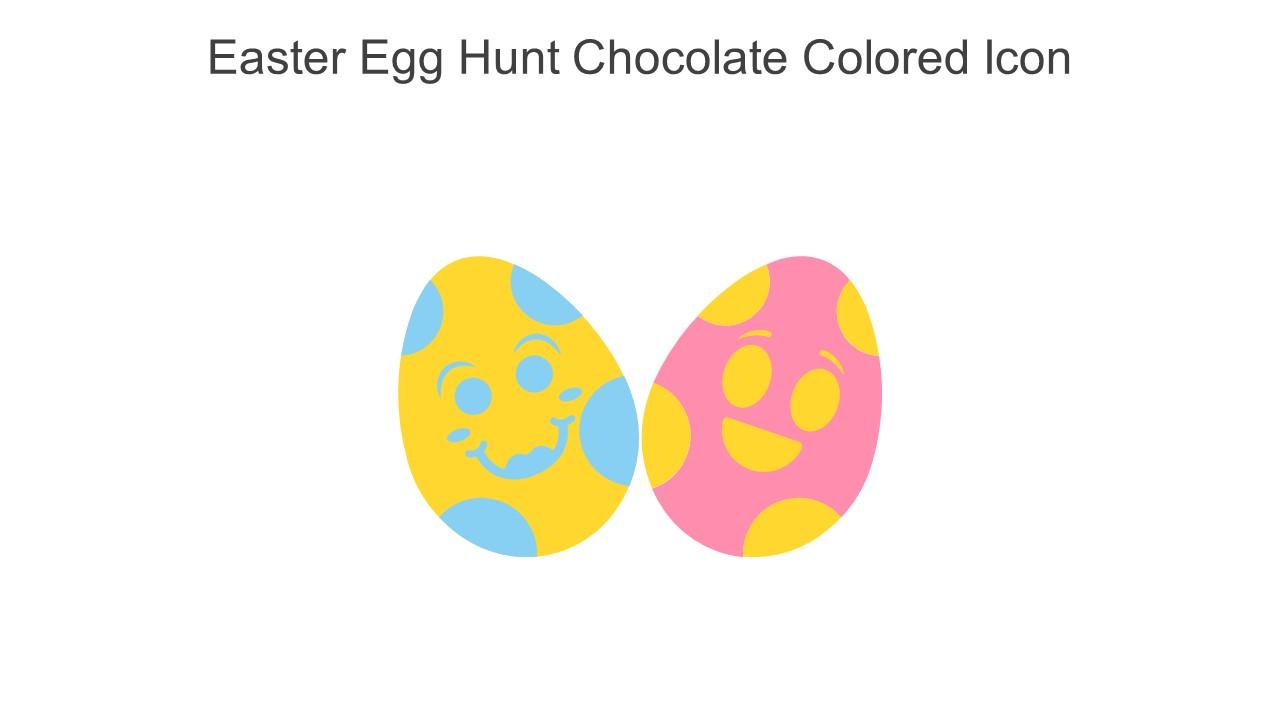 Easter Egg Hunt Chocolate Colored Icon In Powerpoint Pptx Png And Editable Eps Format