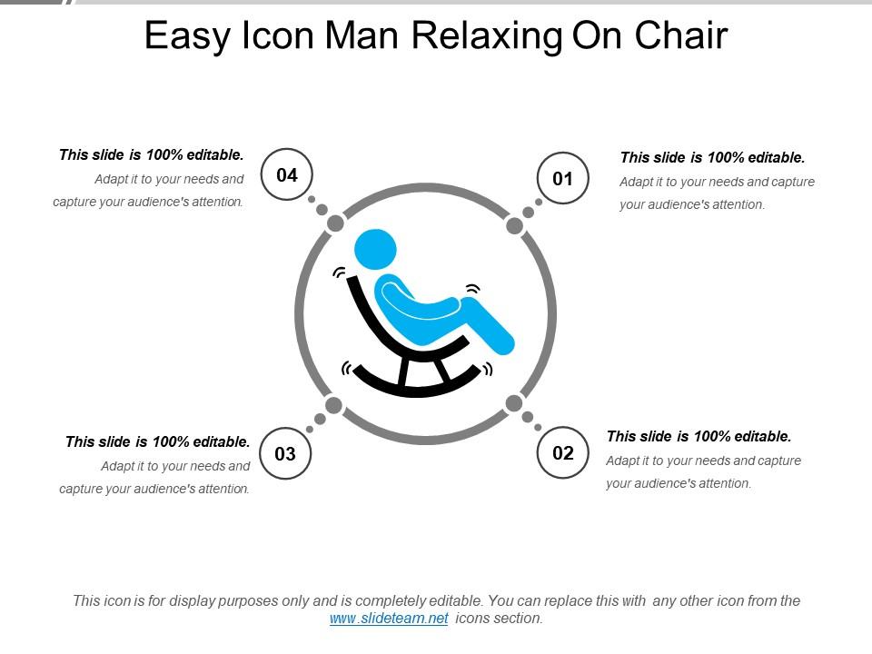 Easy icon man relaxing on chair Slide01