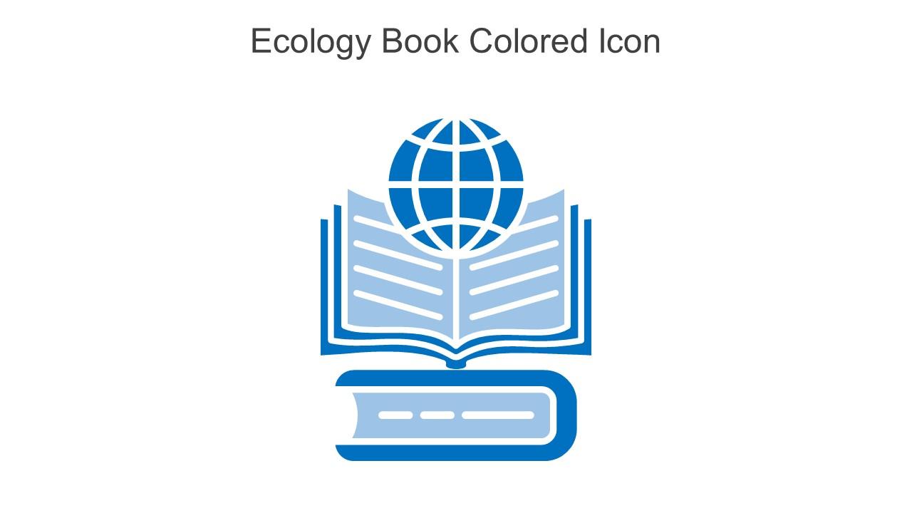 Ecology Book Colored Icon In Powerpoint Pptx Png And Editable Eps Format