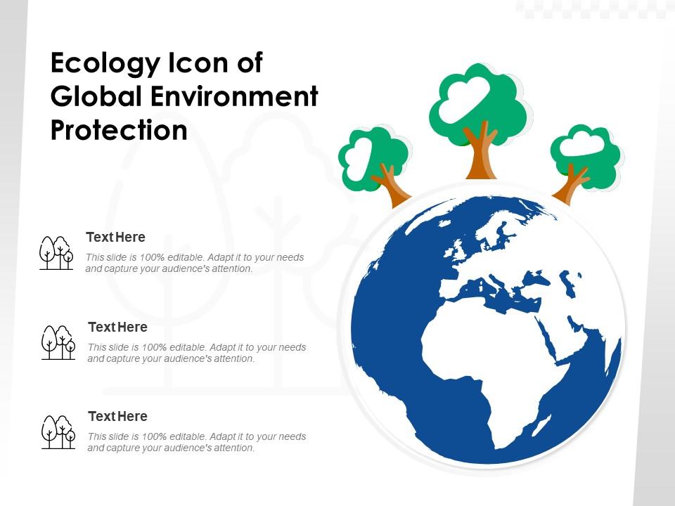 Ecology icon of global environment protection Slide01