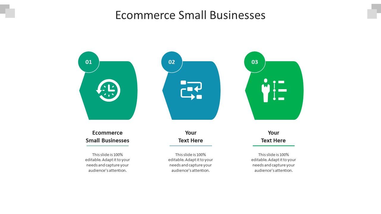 Ecommerce small businesses ppt powerpoint presentation icon format cpb Slide01