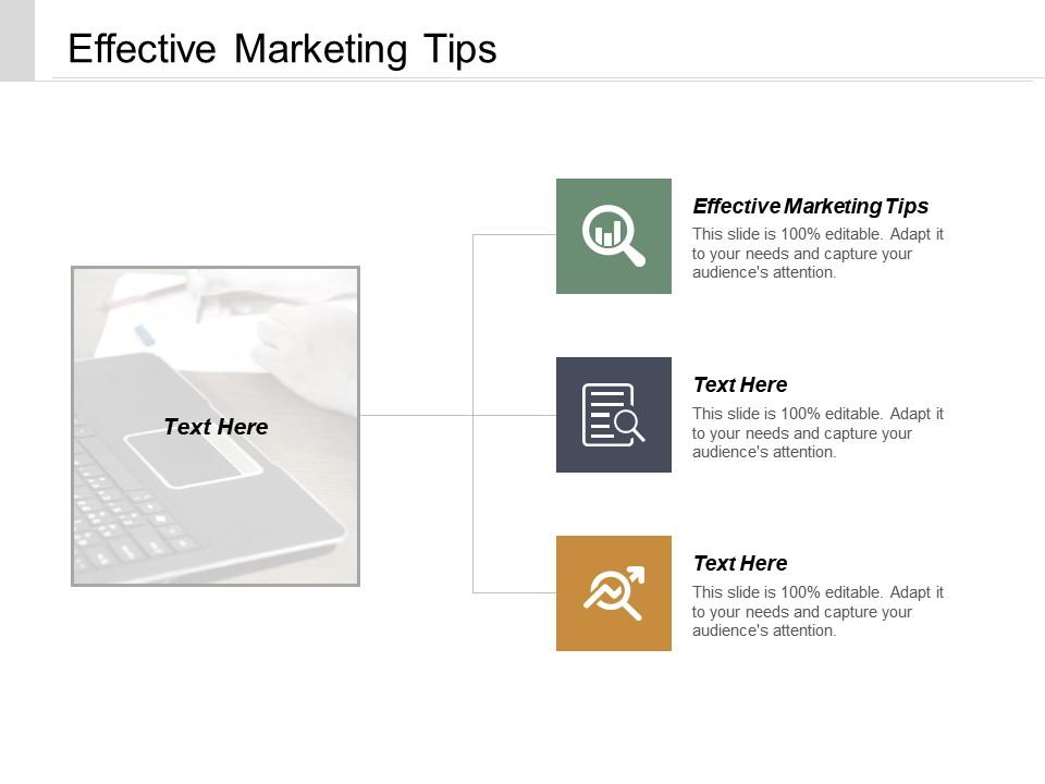 Effective marketing tips ppt powerpoint presentation icon example cpb Slide01
