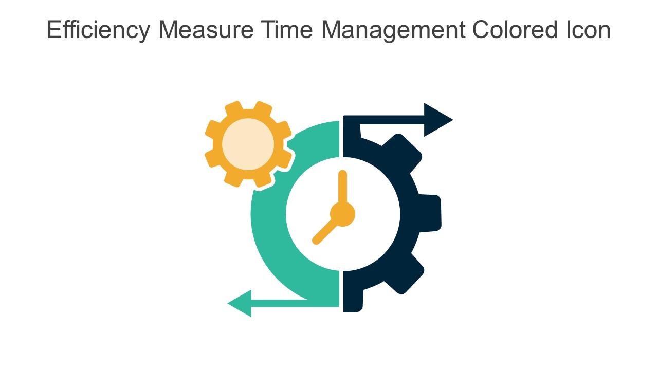 Efficiency Measure Time Management Colored Icon In Powerpoint Pptx Png And Editable Eps Format