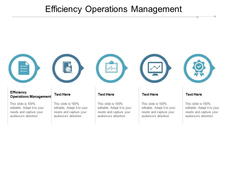 Efficiency operations management ppt powerpoint presentation icon layouts cpb Slide01