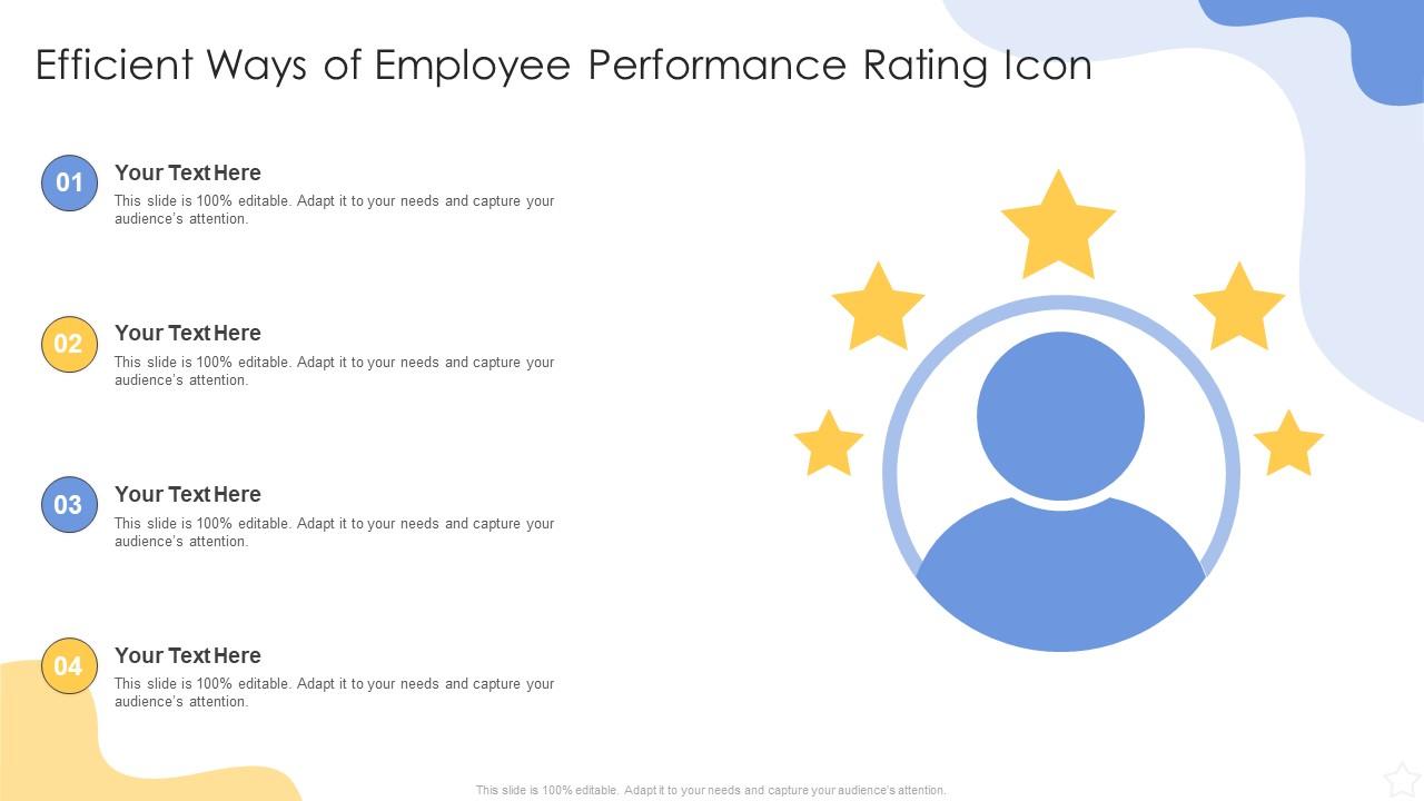 Efficient Ways Of Employee Performance Rating Icon Slide01