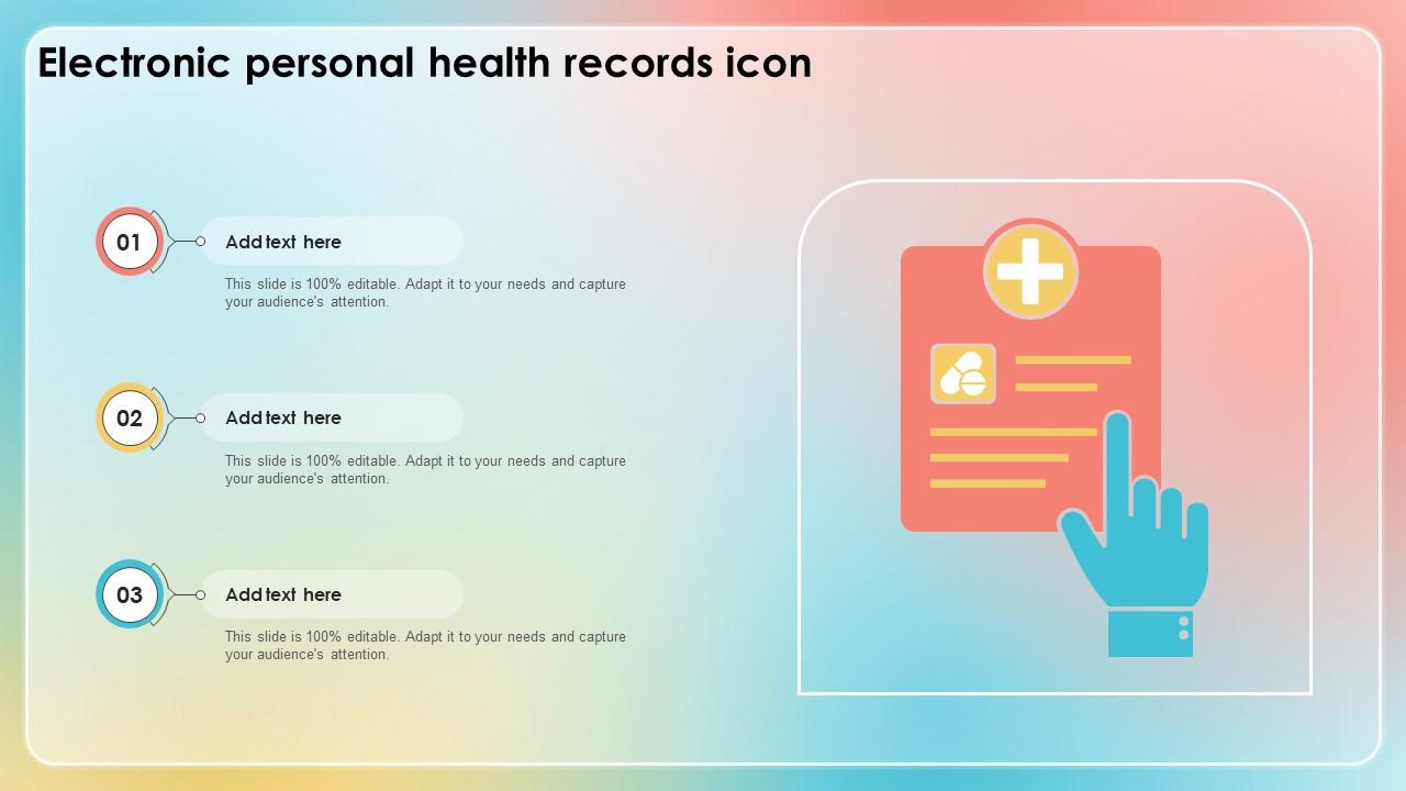 Electronic Personal Health Records Icon