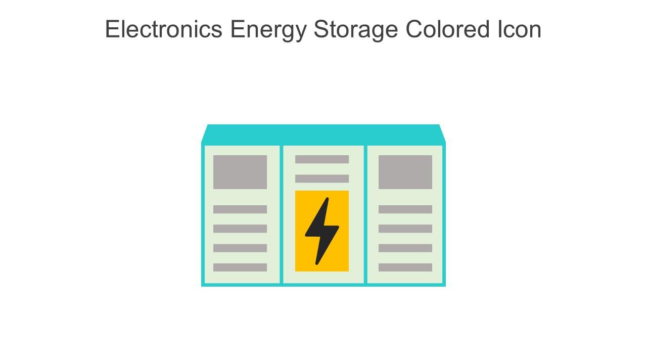 Electronics Energy Storage Colored Icon In Powerpoint Pptx Png And Editable Eps Format