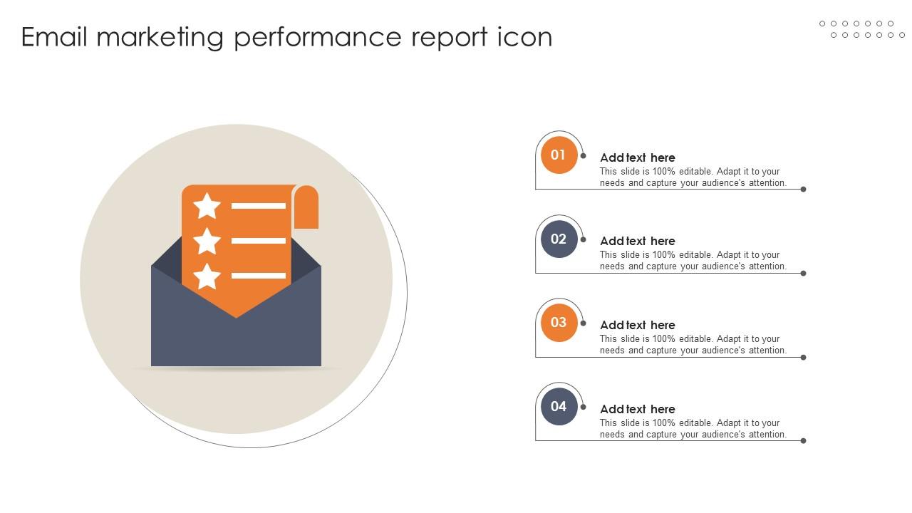 Email Marketing Performance Report Icon
