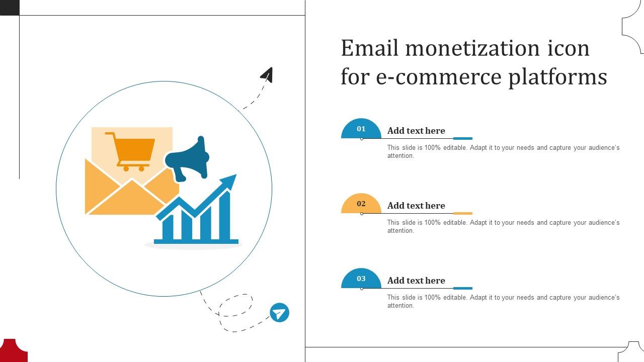 Email Monetization Icon For E Commerce Platforms