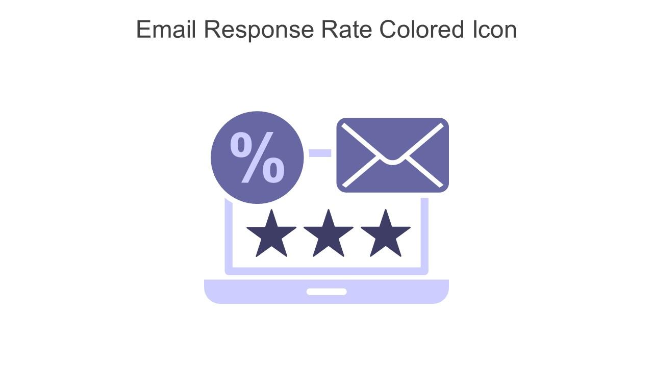 Email Response Rate Colored Icon In Powerpoint Pptx Png And Editable Eps Format Slide01