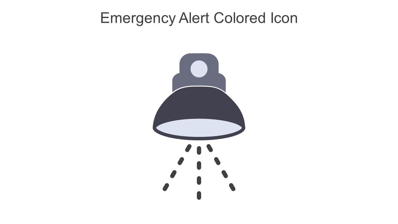 Emergency Alert Colored Icon In Powerpoint Pptx Png And Editable Eps Format