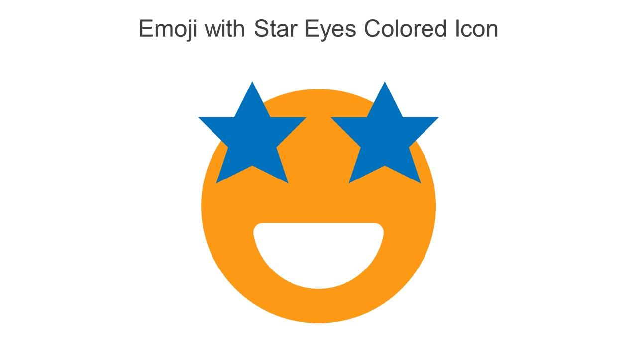 Emoji With Star Eyes Colored Icon In Powerpoint Pptx Png And Editable Eps Format Slide01
