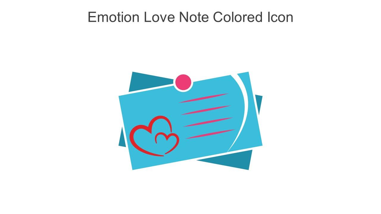 Emotion Love Note Colored Icon In Powerpoint Pptx Png And Editable Eps Format
