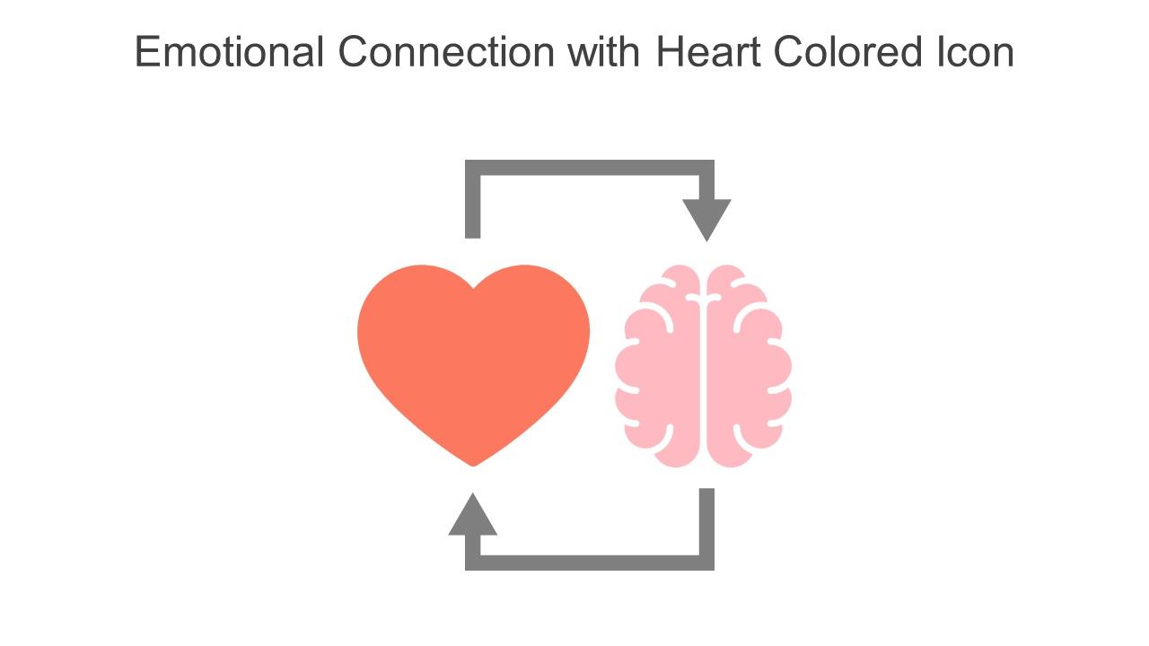 Emotional Connection With Heart Colored Icon In Powerpoint Pptx Png And Editable Eps Format Slide01