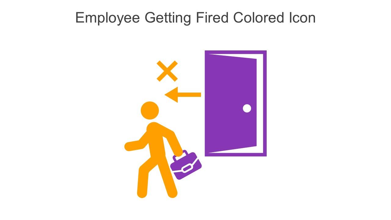 Employee Getting Fired Colored Icon In Powerpoint Pptx Png And Editable Eps Format Slide01