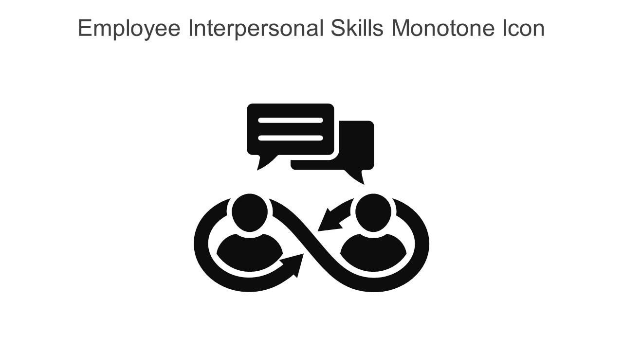 Employee Interpersonal Skills Monotone Icon In Powerpoint Pptx Png And Editable Eps Format Slide01