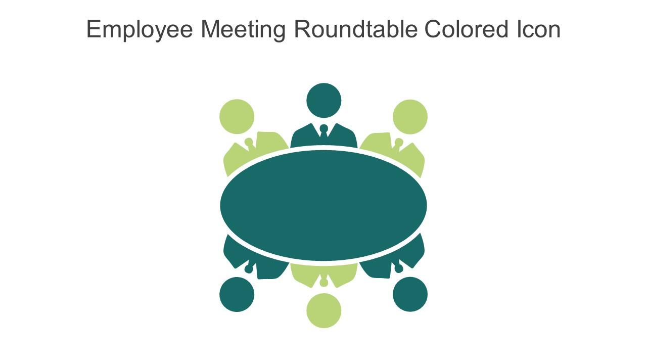Employee Meeting Roundtable Colored Icon In Powerpoint Pptx Png And Editable Eps Format Slide01