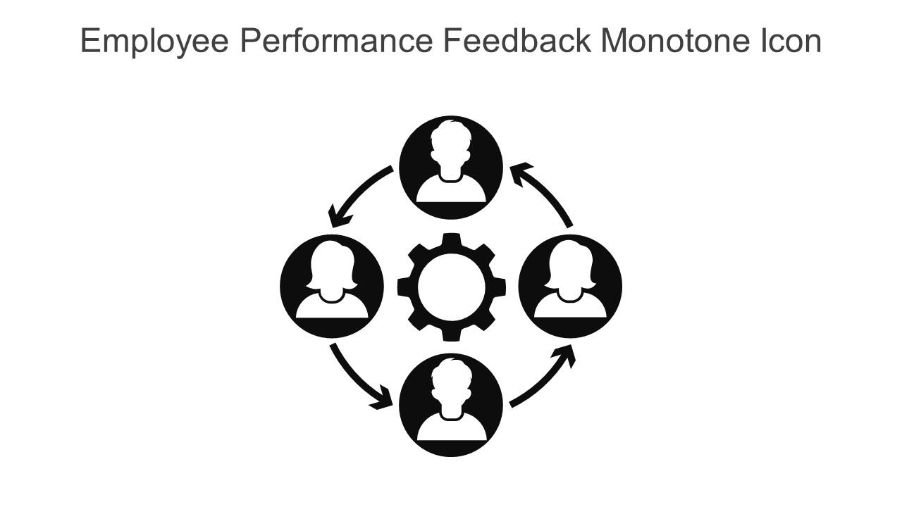 Employee Performance Feedback Monotone Icon In Powerpoint Pptx Png And Editable Eps Format