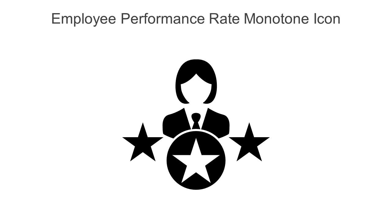 Employee Performance Rate Monotone Icon In Powerpoint Pptx Png And Editable Eps Format Slide01