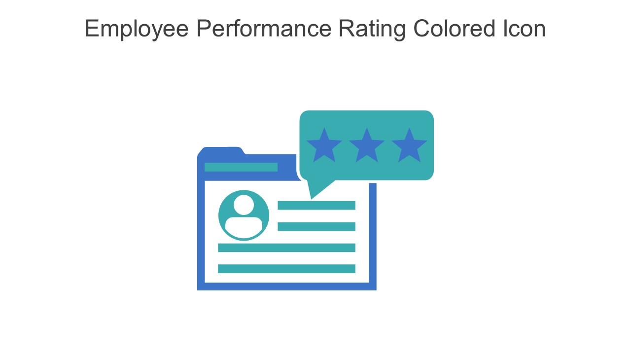 Employee Performance Rating Colored Icon In Powerpoint Pptx Png And Editable Eps Format