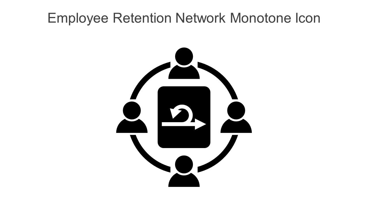 Employee Retention Network Monotone Icon In Powerpoint Pptx Png And Editable Eps Format Slide01
