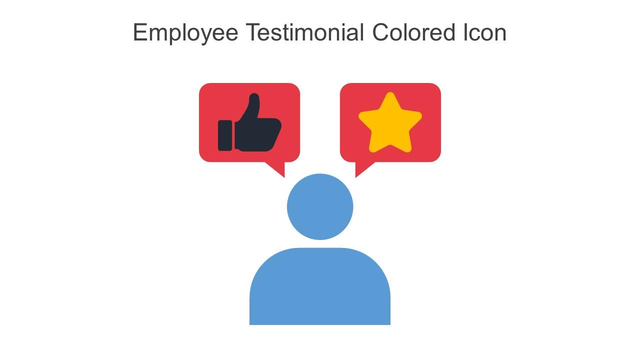 Employee Testimonial Colored Icon In Powerpoint Pptx Png And Editable Eps Format Slide01