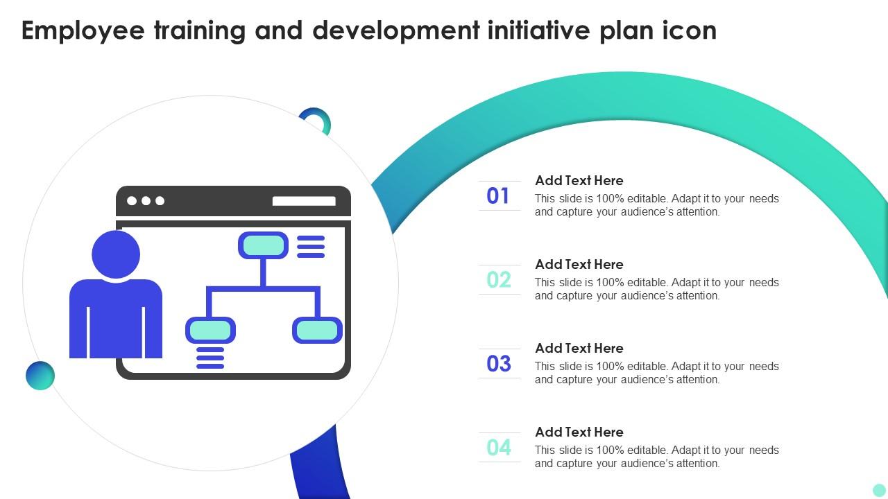 Employee Training And Development Initiative Plan Icon Slide01