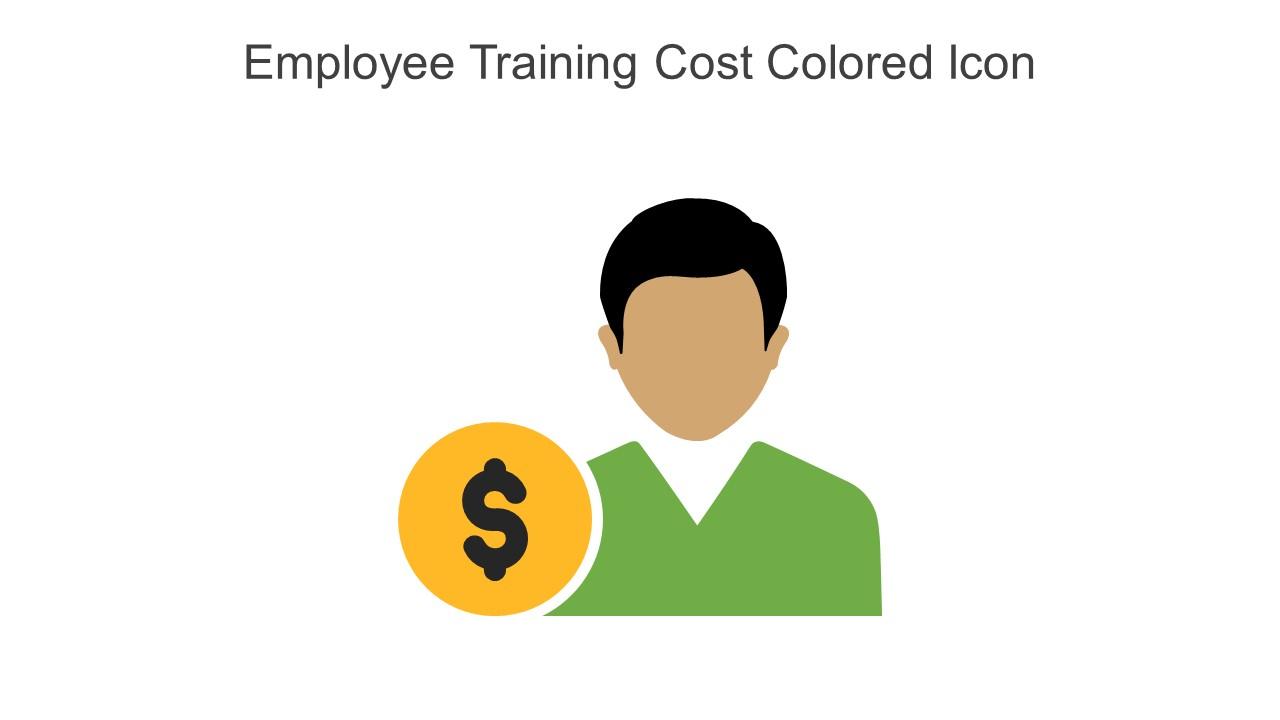 Employee Training Cost Colored Icon In Powerpoint Pptx Png And Editable Eps Format Slide01