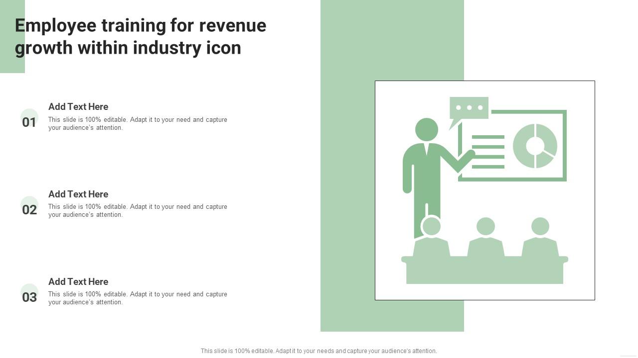 Employee Training For Revenue Growth Within Industry Icon Slide01