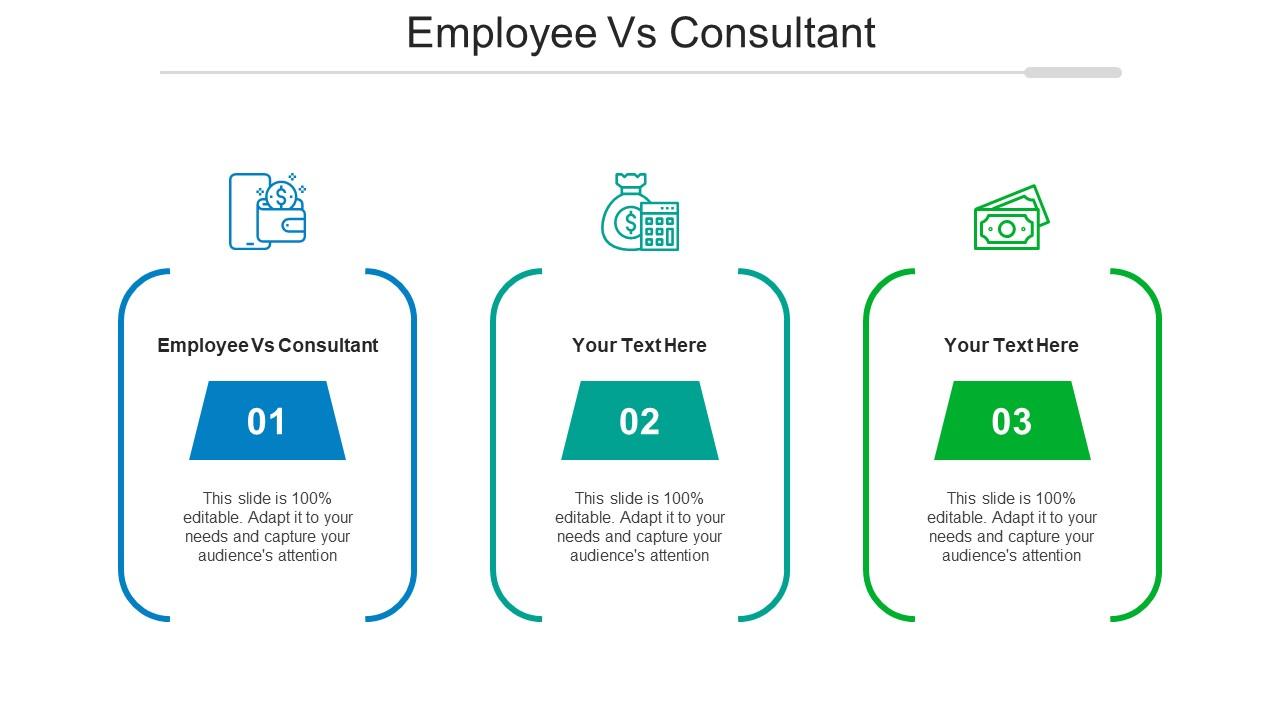 Employee Vs Consultant Ppt Powerpoint Presentation Icon Themes Cpb Slide01