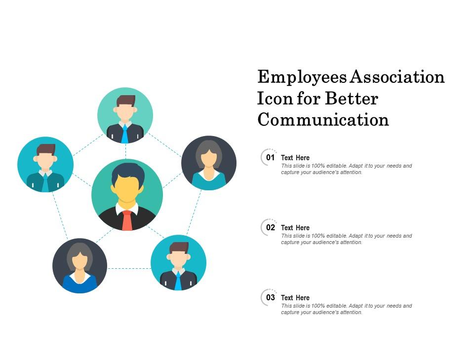 Employees association icon for better communication Slide01